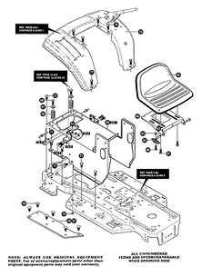 Part Location Diagram of 327575-854 Murray CONSOLE